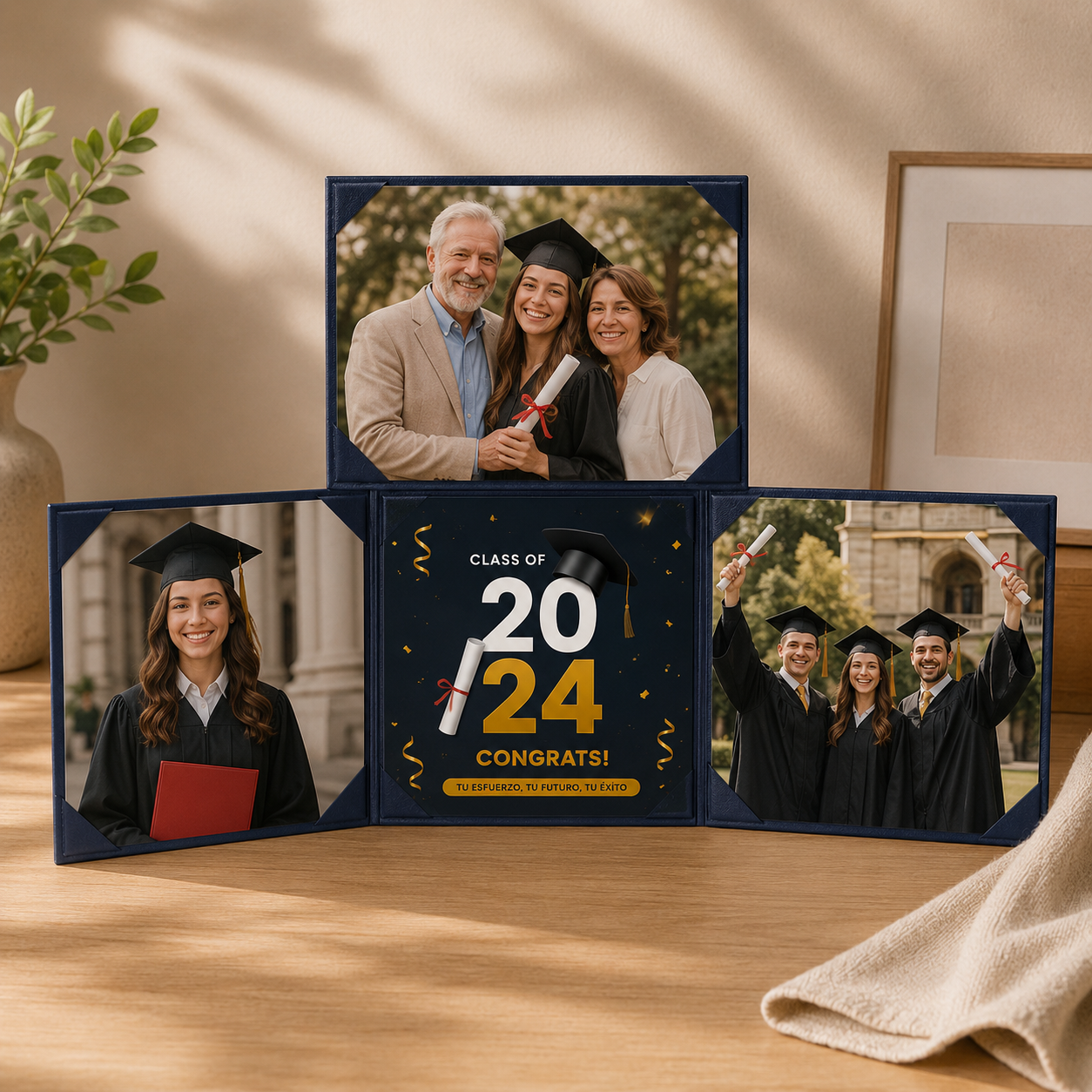 Carpeta Cuatro Cuerpos para Fotos | Carpeta de Grado Premium XL